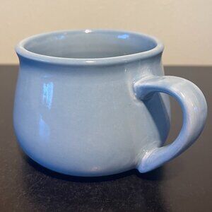 Handcrafted Pottery Glossy Glaze Robin Eggshell Blue Coffee /  Soup Mug